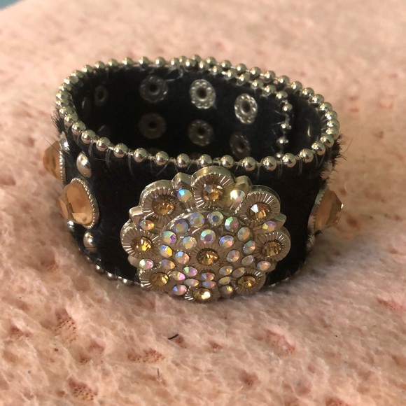 Briella Genuine Horsehair and Leather Bracelet - Picture 1 of 4